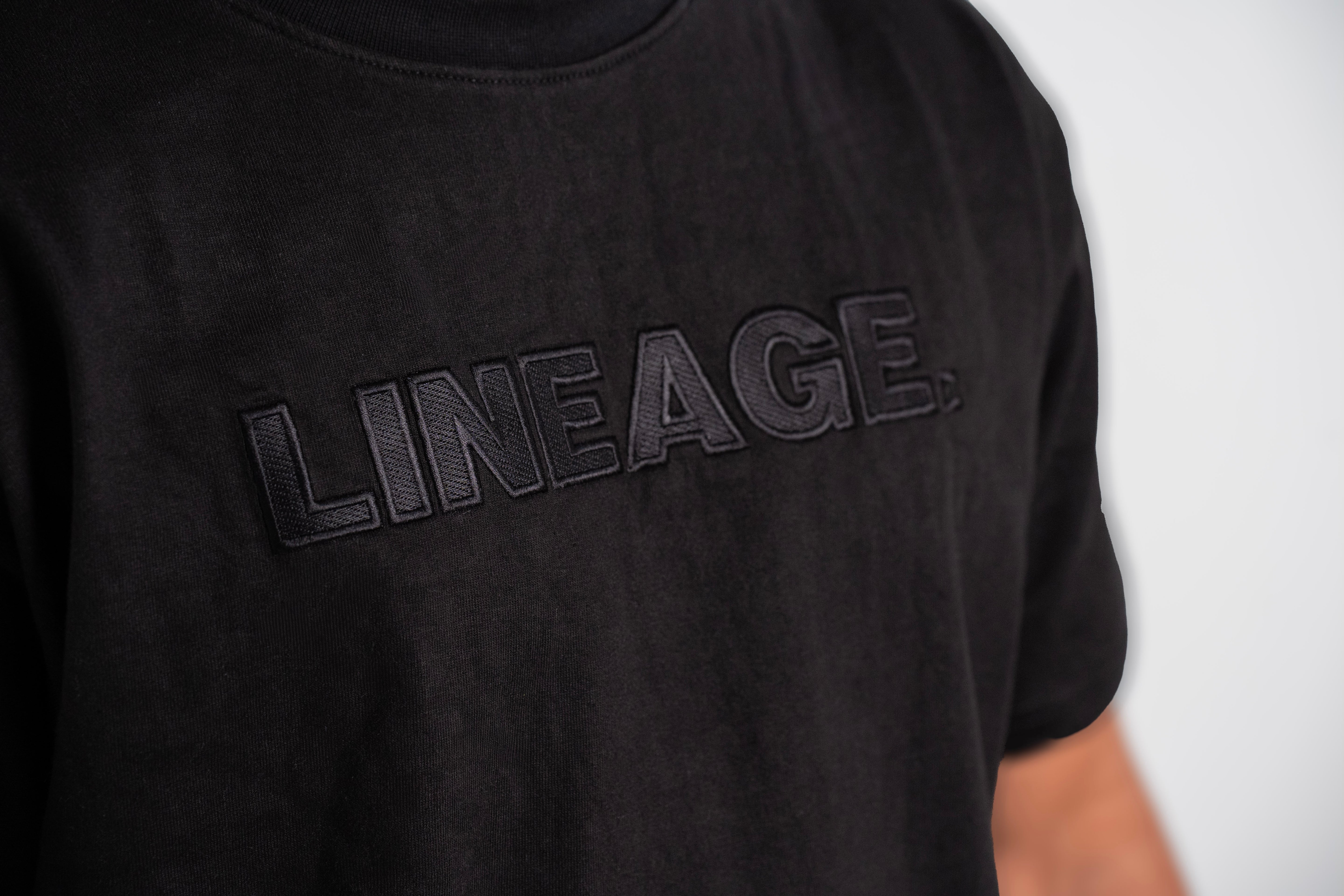 Lineage Heavyweight Oversized Tee – Black