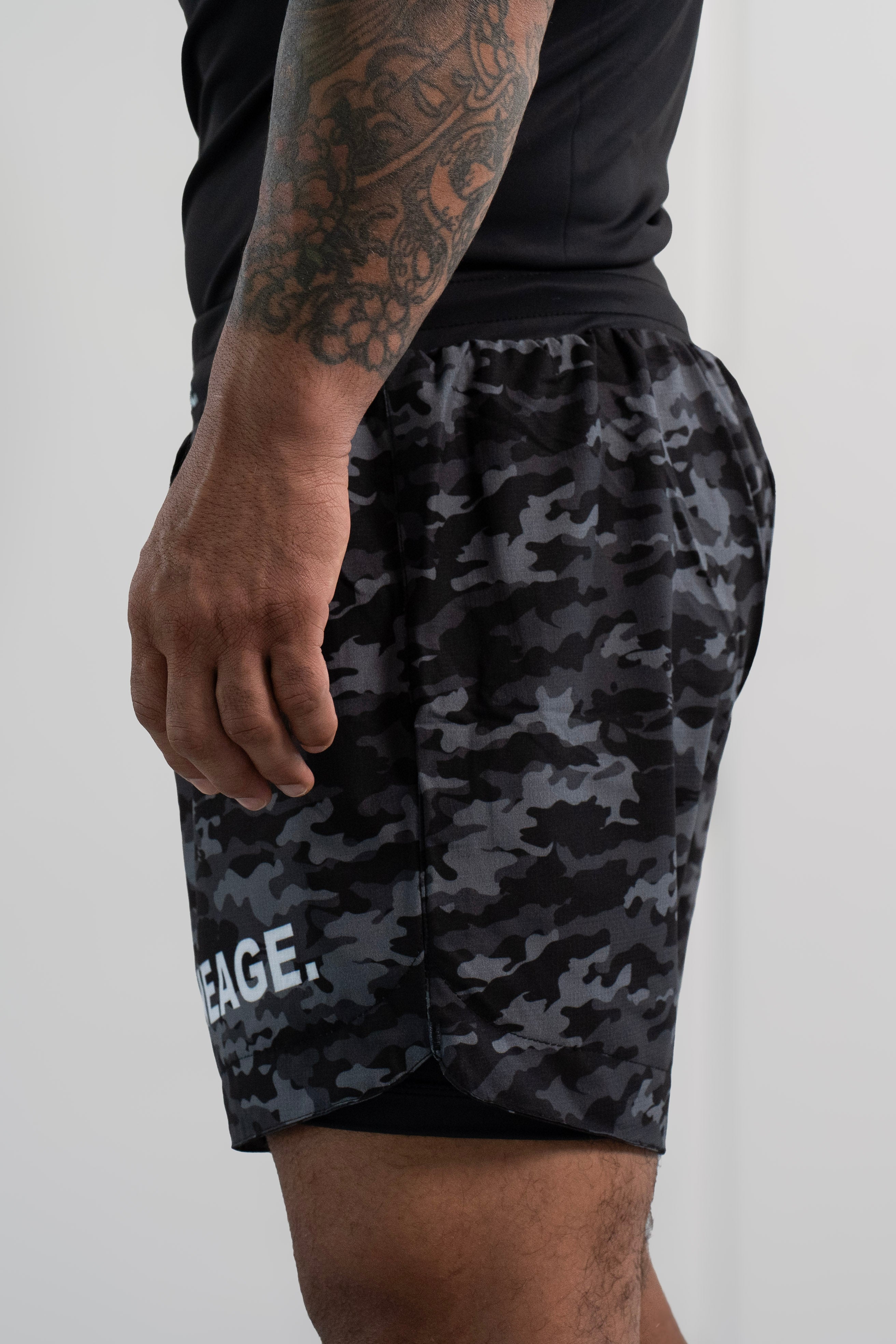 Men's  No-GI Shorts — Black Camo