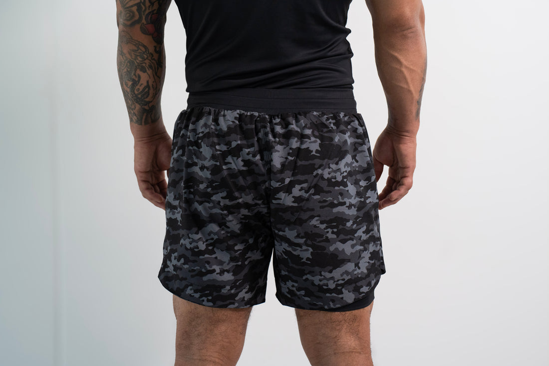 Men's  No-GI Shorts — Black Camo