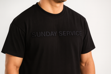 Sunday Service X Lineage. Heavyweight Oversized Tee – Black