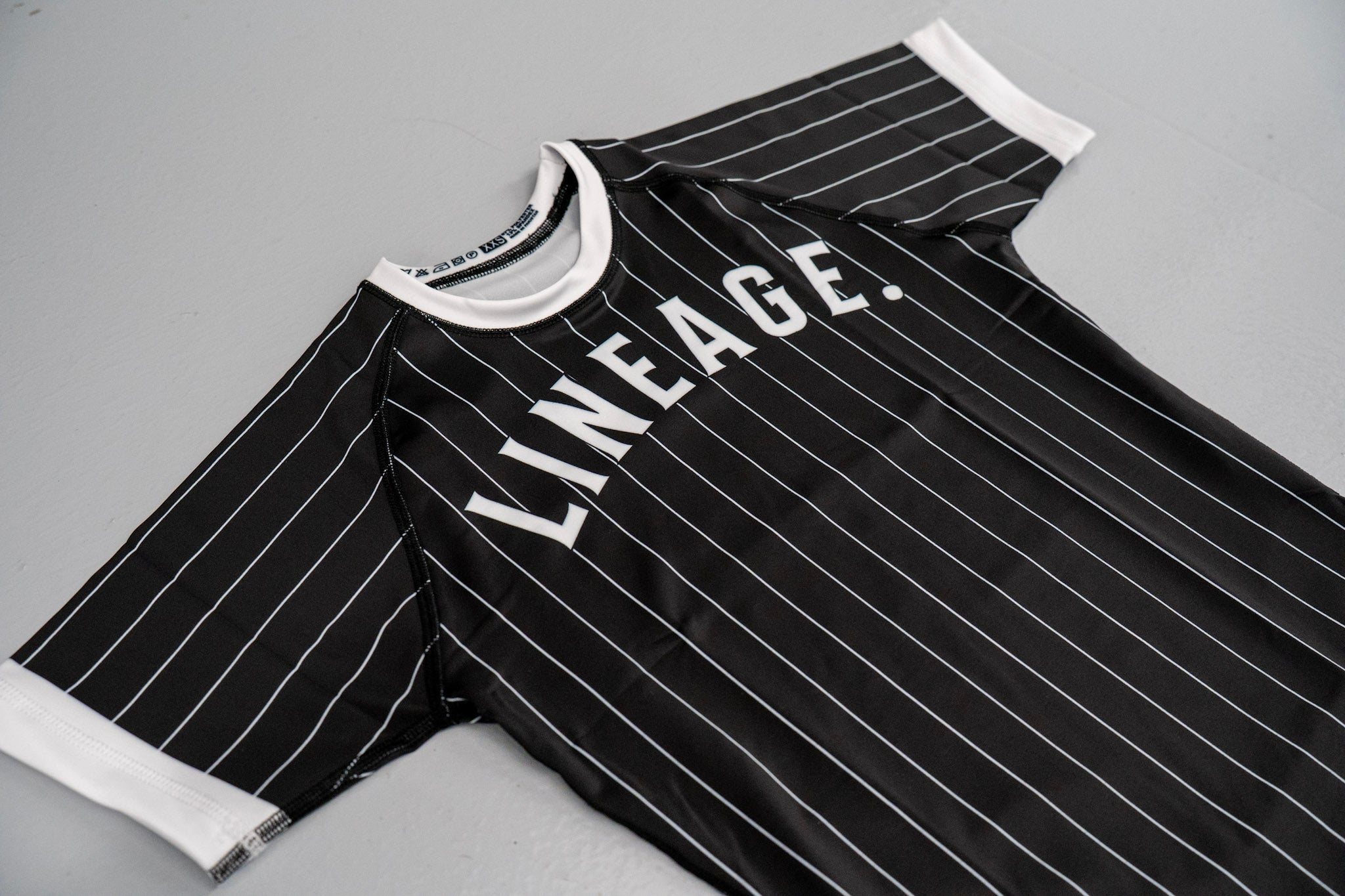 Rash Guard - Black Pin Stripe