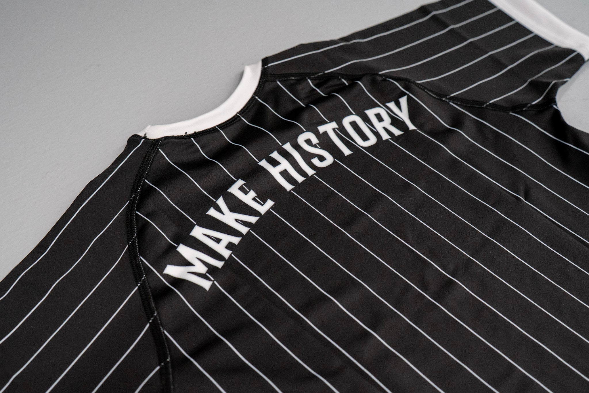 Rash Guard - Black Pin Stripe